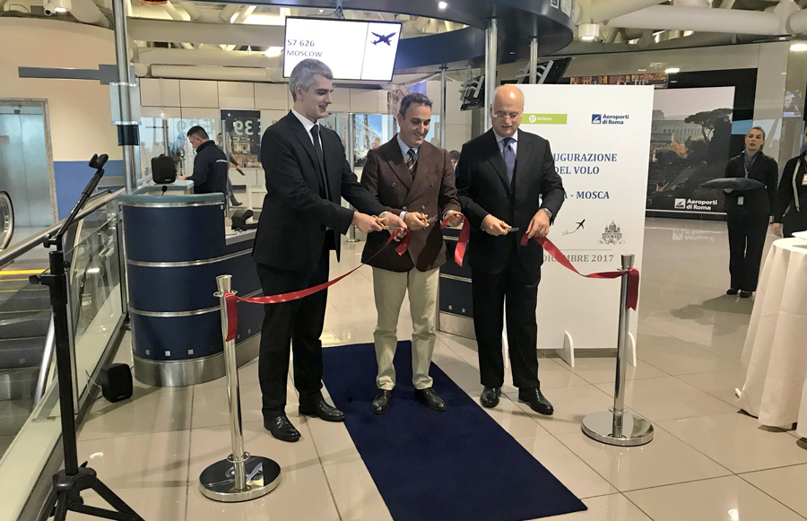 S7, Roma e Mosca più vicine con il volo giornaliero da Fiumicino
