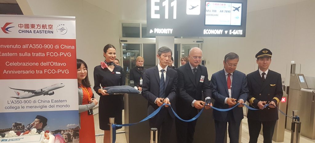 China Eastern presidia l’Italia con il nuovo A350-900