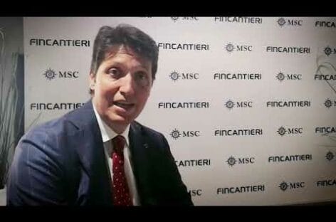 Msc Seashore, l’ora della coin ceremony – VIDEO INTERVISTA A LEONARDO MASSA