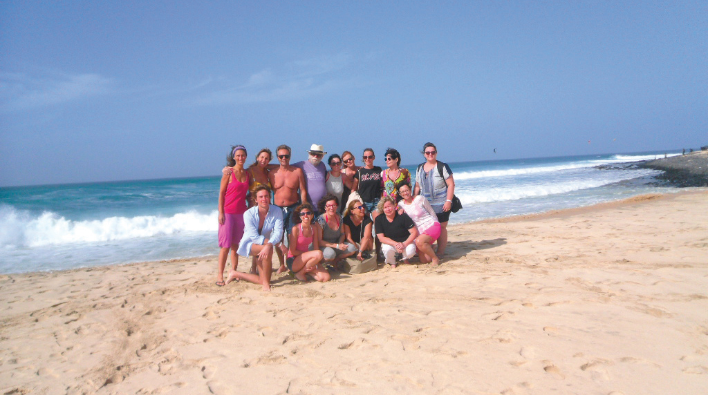 Gruppo cabo verde isola sol