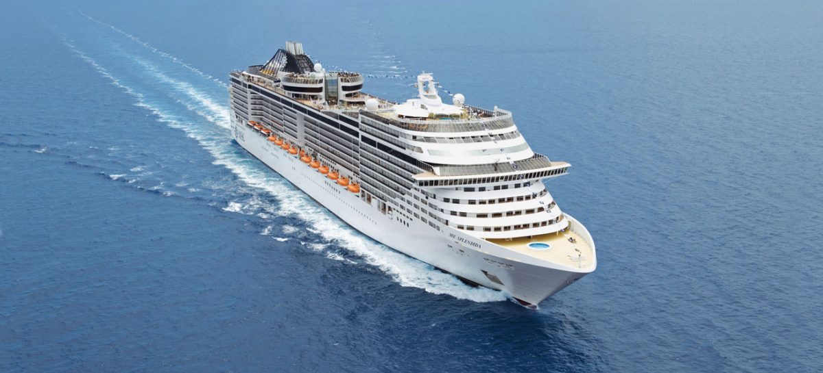 Effetto coronavirus, Msc Splendida riposizionata a Singapore