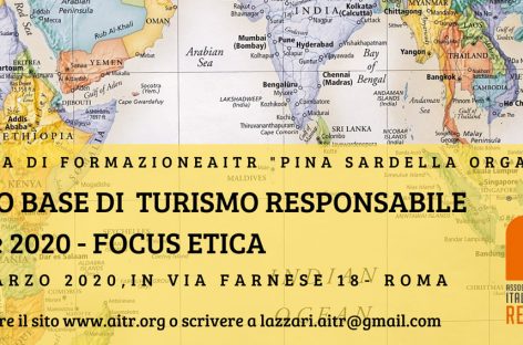 Aitr, corso base di Turismo Responsabile a Roma dal 20 al 22 marzo