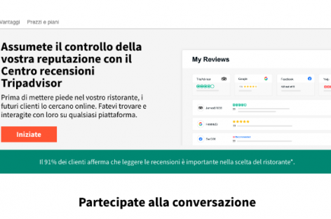 TripAdvisor lancia il portale interattivo Centro Recensioni