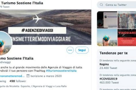 Tempesta Twitter delle agenzie di viaggi contro il governo
