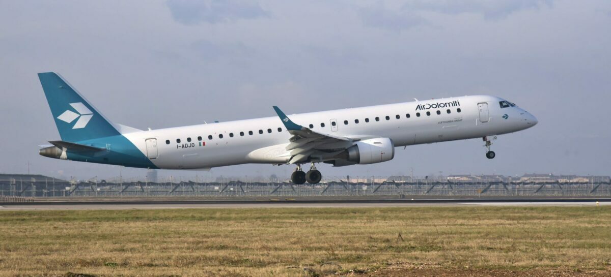 Air Dolomiti ottiene il rinnovo delle certificazioni Iso