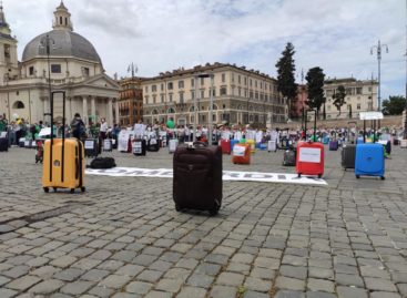 Anno nuovo, protesta nuova:<br> il travel in piazza a Roma