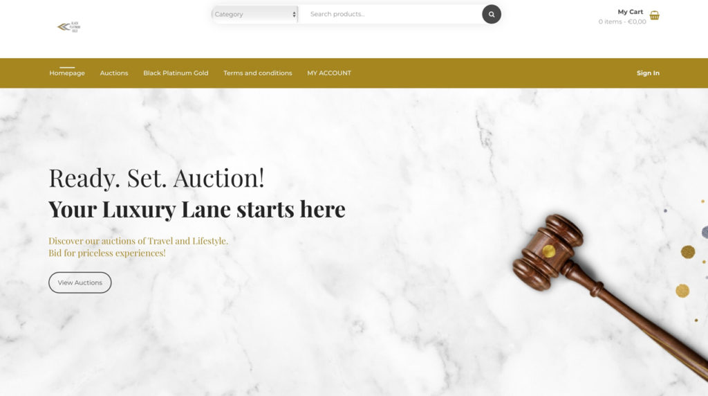 piattaforma Black Platinum Gold