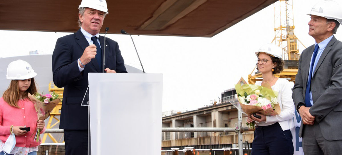 Msc World Europa, coin ceremony a Saint Nazaire