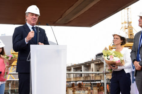 Msc World Europa, coin ceremony a Saint Nazaire