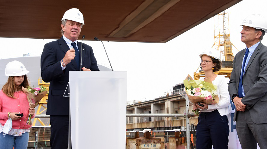 Pierfrancesco Vago Msc Europa coin ceremony