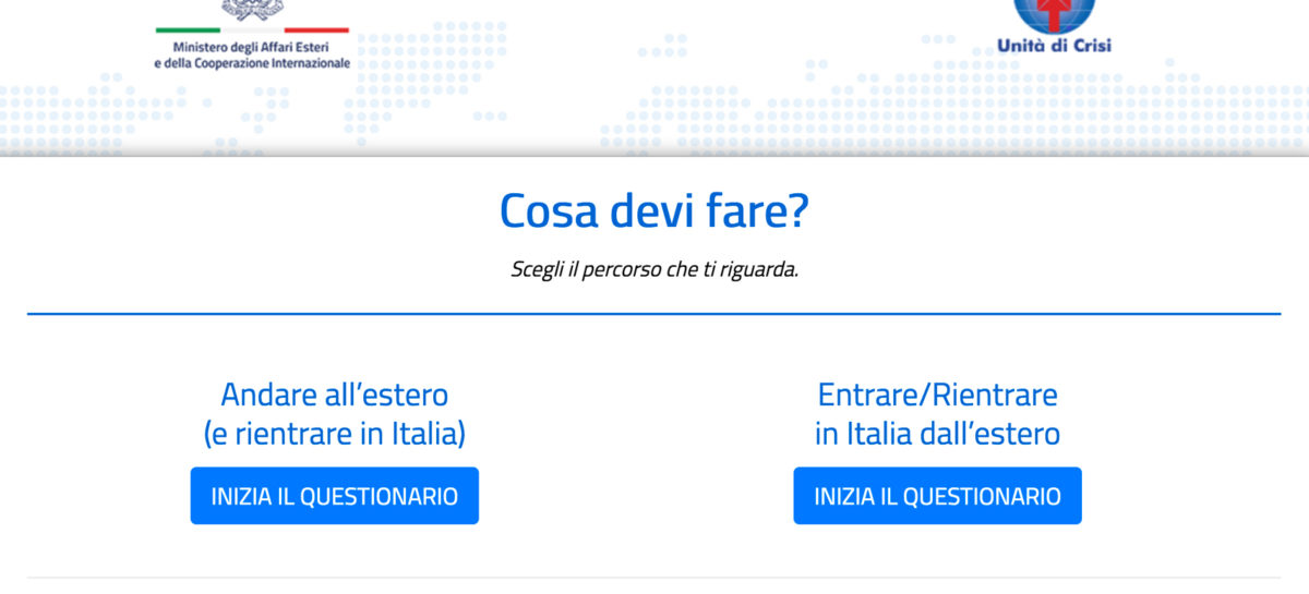 Rientri e tamponi: la Farnesina scioglie i dubbi con il questionario online