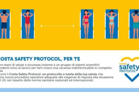 Costa Crociere, operazione sicurezza per la ripartenza