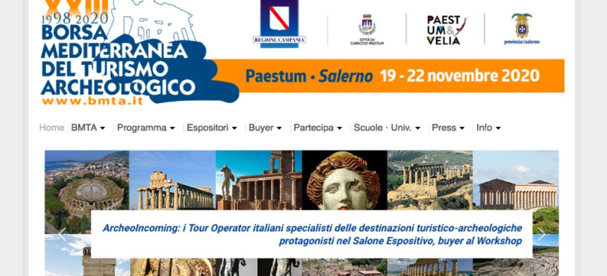 Turismo archeologico, la Bmta si terrà dal 30 settembre al 3 ottobre