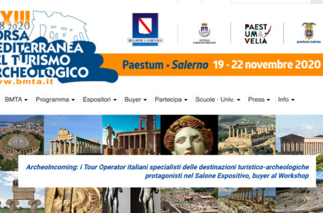 Turismo archeologico, la Bmta si terrà dal 30 settembre al 3 ottobre