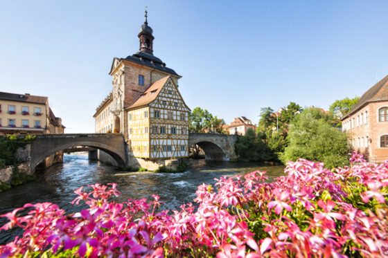 Bamberg Altes Rathaus mit Rathausbrücke, UNESCO Welterbe Germania