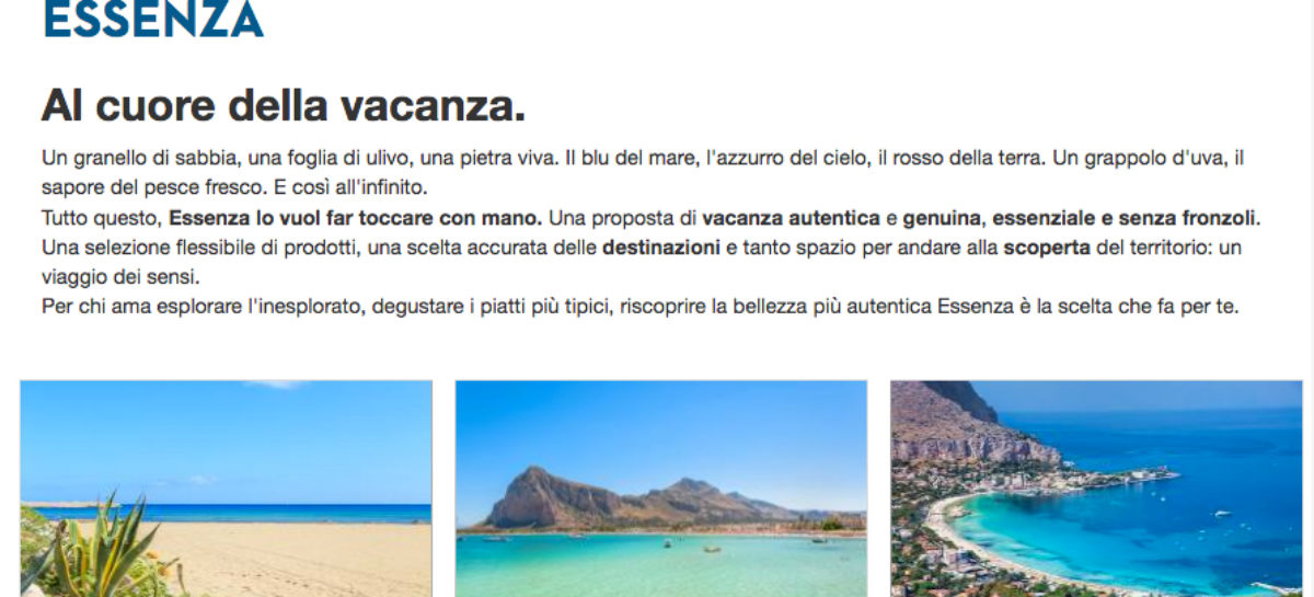 Nicolaus lancia i pacchetti flessibili “Essenza” per l’Italia