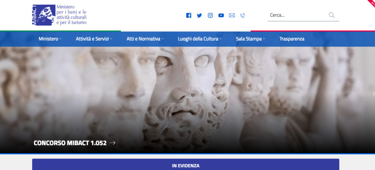 Turismo, fondo perduto: online lo sportello telematico del Mibact