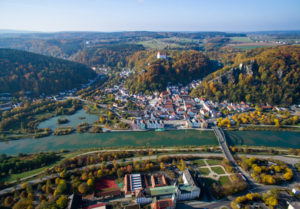 Riedenburg Auf dem Jurasteig, Blick ins Altmühltal Germania