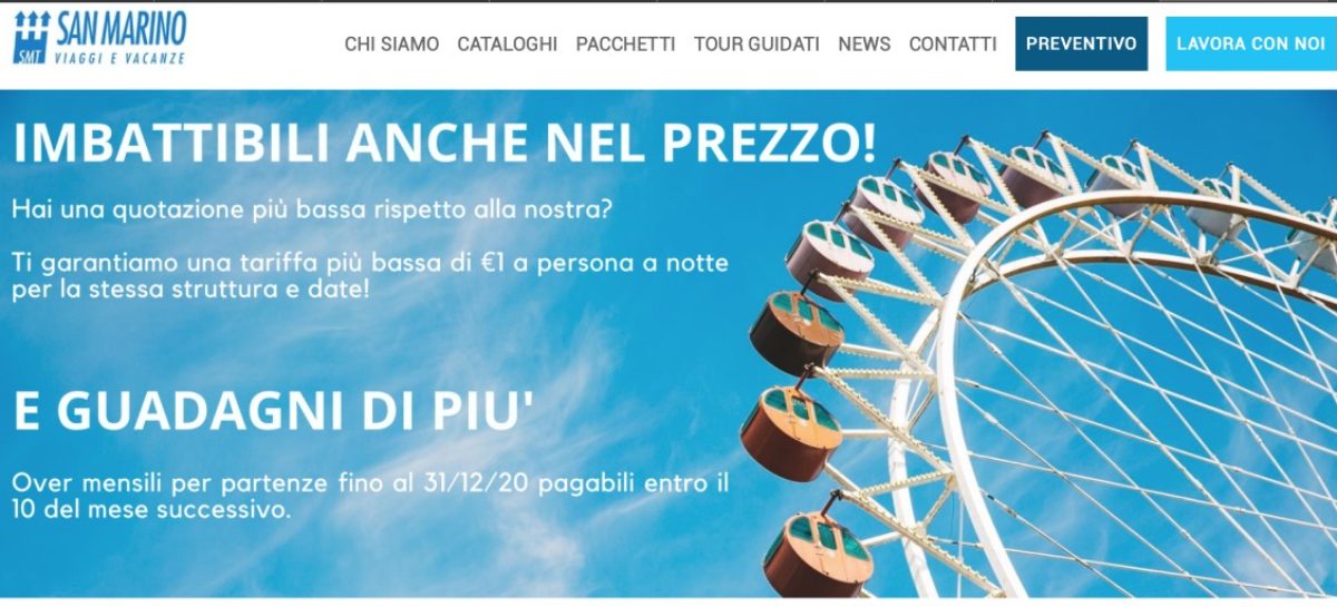 San Marino Viaggi e Vacanze, promo e over commission per le adv
