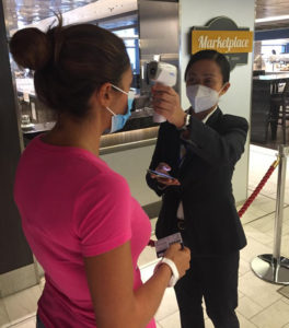 misurazione temperatura buffet Msc Grandiosa