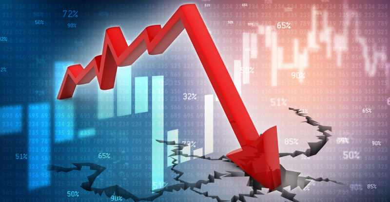 perdita grafico down debiti