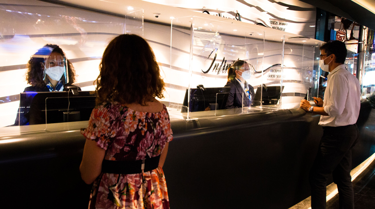 ecosistema crociera Covid reception nave