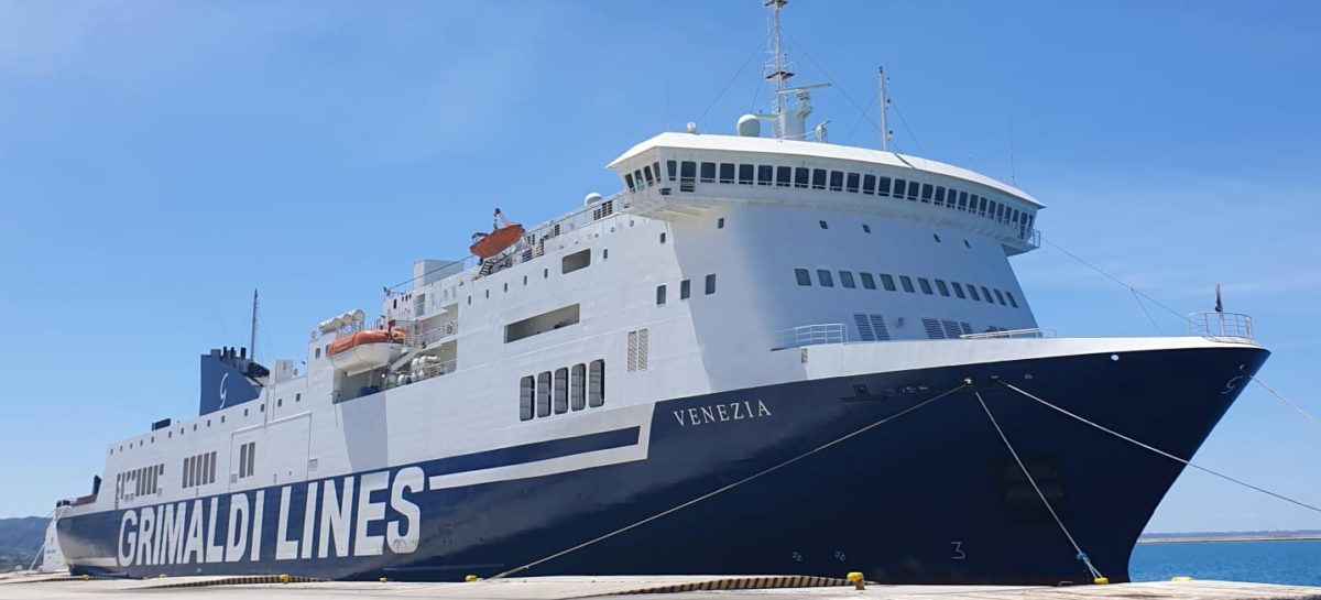 Grimaldi dal 15 gennaio collega Palermo a Cagliari