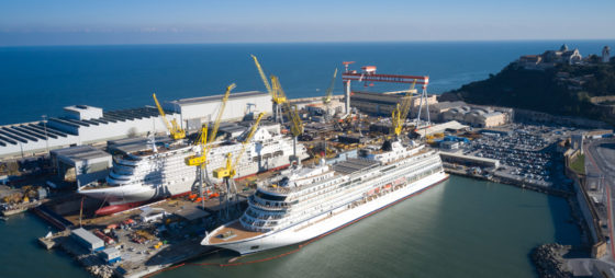 Silversea, float out di Silver Dawn ad Ancona