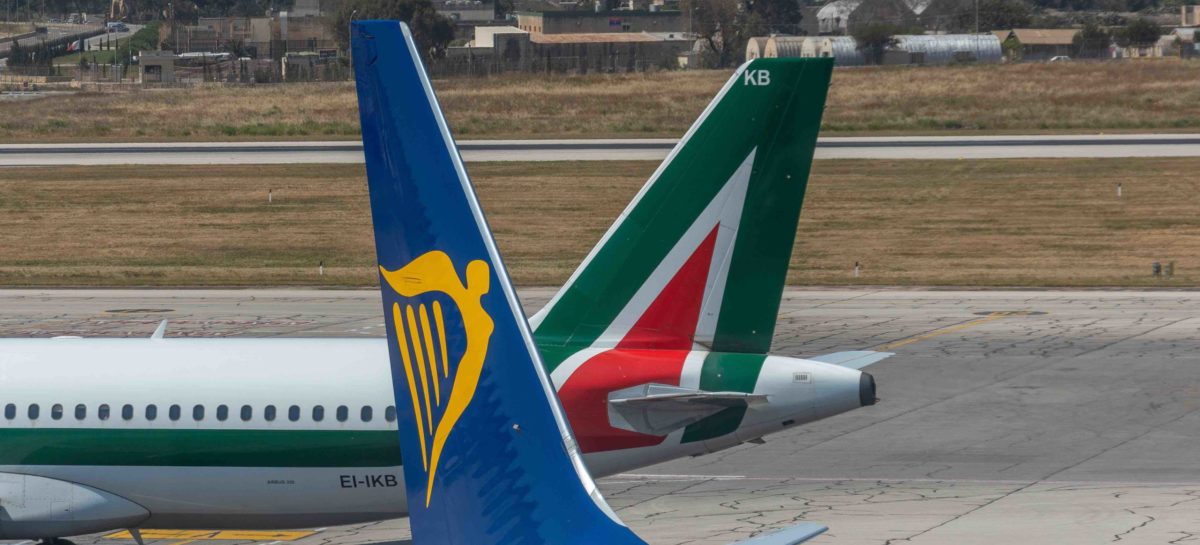 Sfida Ryanair-Ita, in ballo i grandi slot