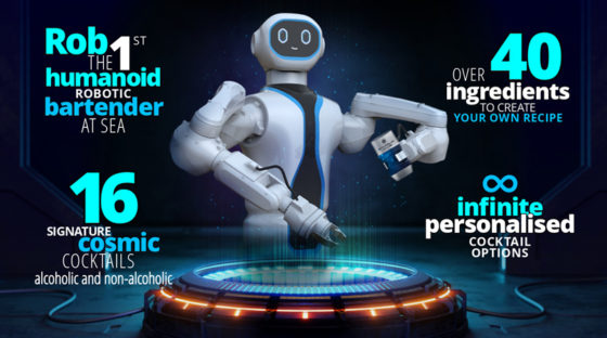 Arriva Rob, il primo barman umanoide su Msc Virtuosa