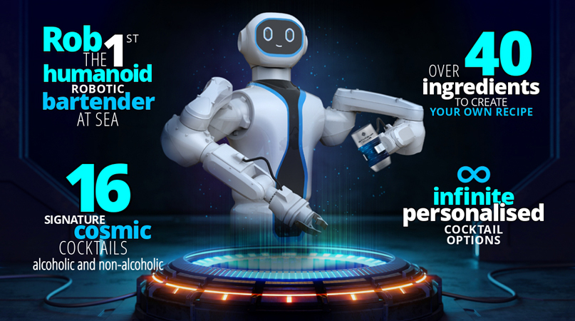 Msc Virtuosa Rob primo barman umanoide