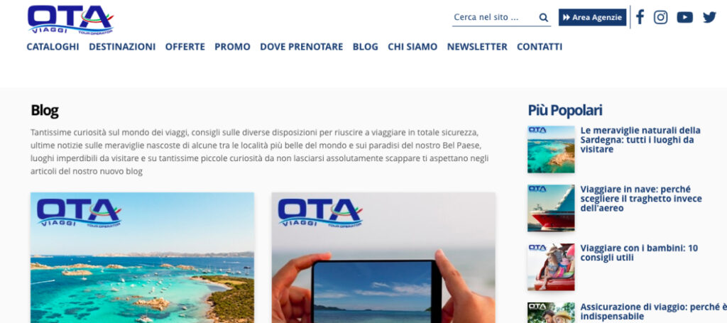 blog ota viaggi