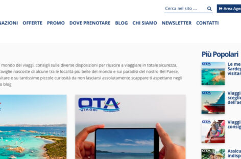 Ota lancia il blog dedicato ai viaggiatori