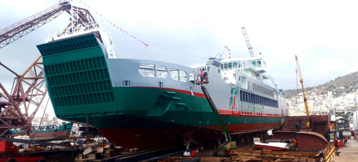 Bluferries, varo tecnico della nuova nave Sikania
