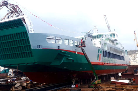 Bluferries, varo tecnico della nuova nave Sikania