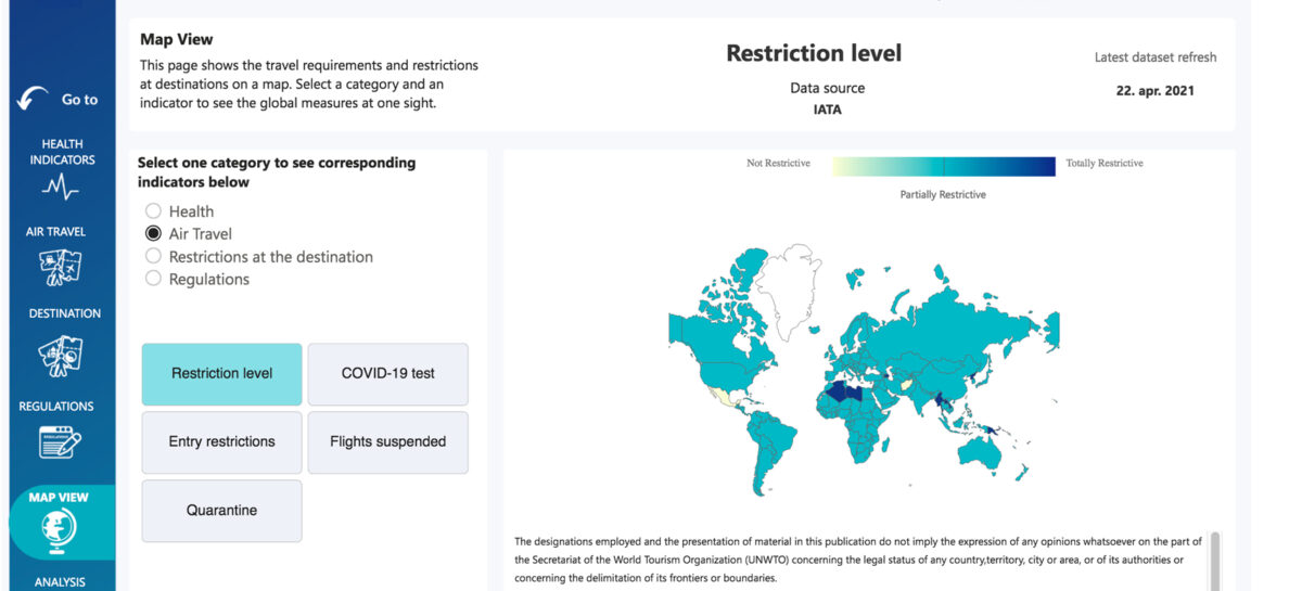 Destination Tracker, la mappa anti Covid per la ripresa dei viaggi