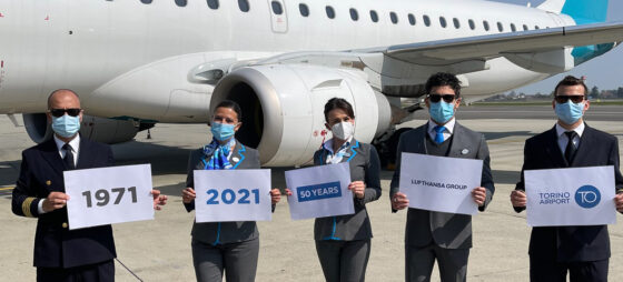 Lufthansa e Torino Airport celebrano i 50 anni del primo volo