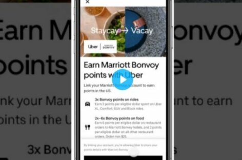 Alleanza Marriott-Uber negli Usa: i punti Bonvoy arrivano col food delivery