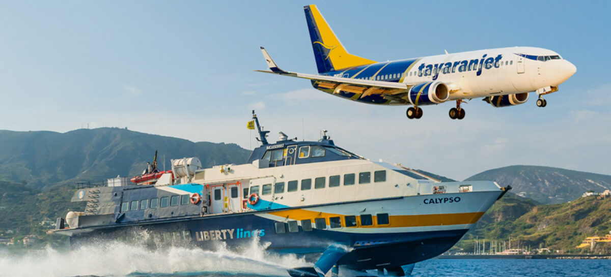 Pacchetti volo+aliscafo: accordo tra Tayaranjet e Liberty Lines