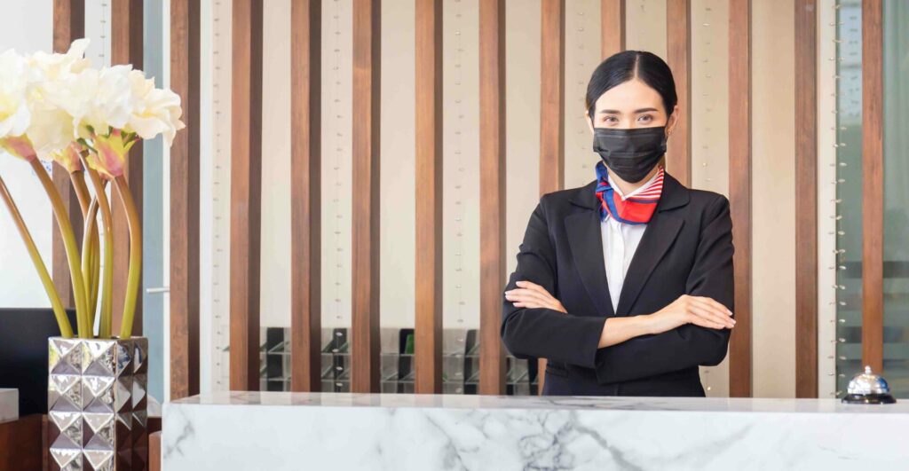 hotel lavoro reception covid