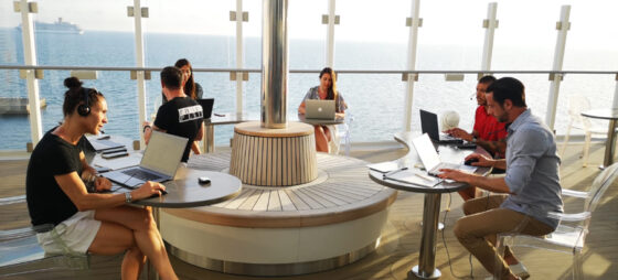 Ticketcrociere testa lo smart working a bordo