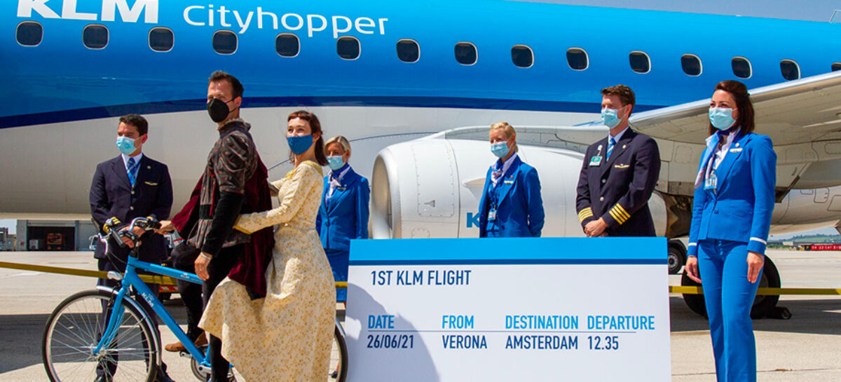 Klm vola da Verona ad Amsterdam per l’estate