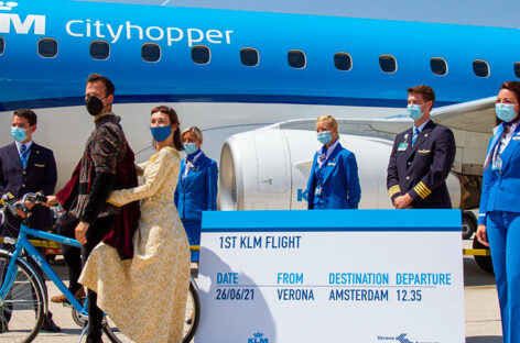 Klm vola da Verona ad Amsterdam per l’estate