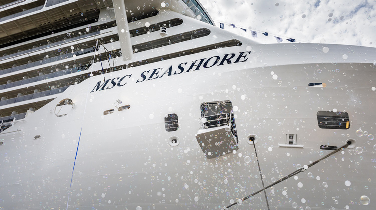 Msc Seashore delivery consegna