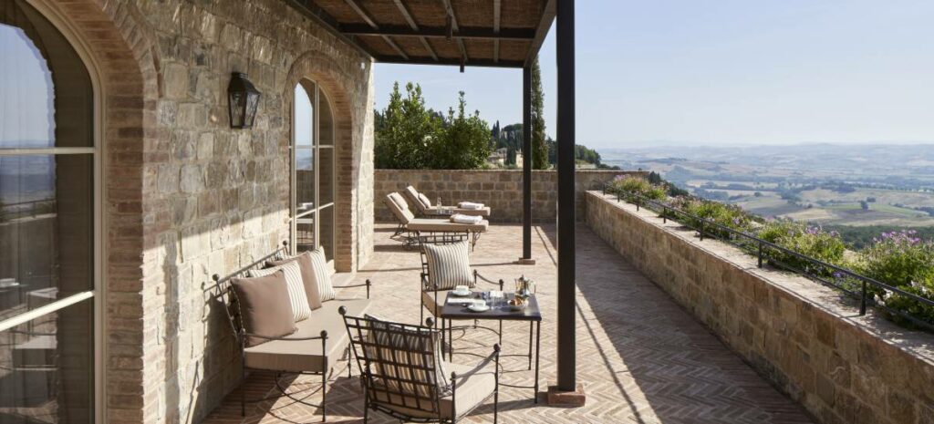Rosewood Westwood Castiglion Del Lago Suite terrace