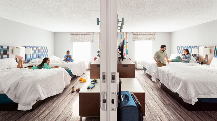 Hilton vacanze xl camere comunicanti