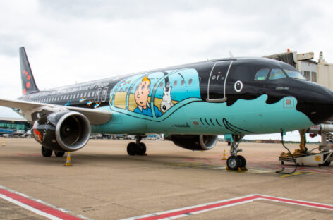 Tinitin vola con Brussels Airlines: l’aereo più fotografato di sempre