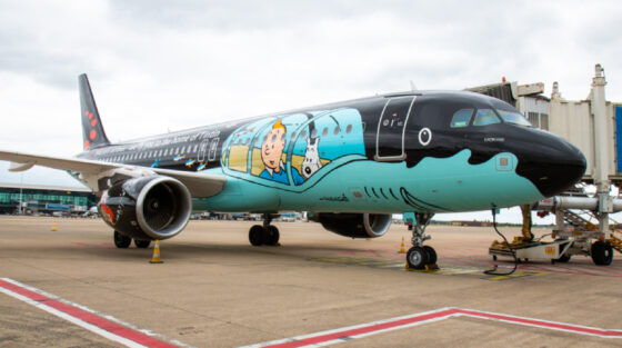Tinitin vola con Brussels Airlines: l’aereo più fotografato di sempre