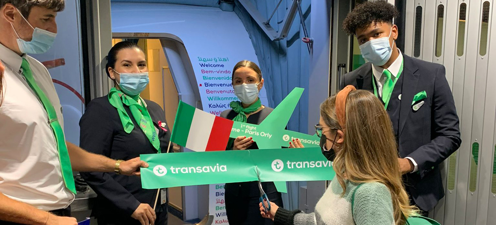 Transavia Inaugural flight FCO ORY 22th october 2021