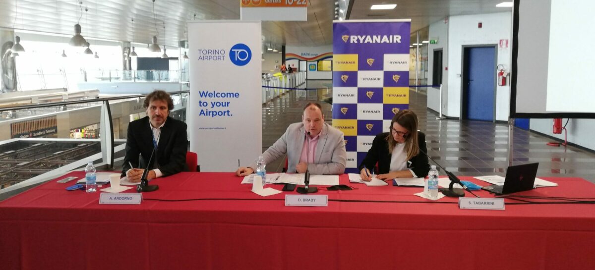 Ryanair apre la base di Torino: network da 40 rotte